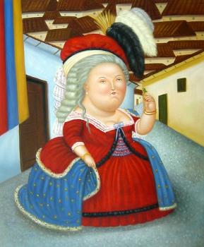 費爾南多 博特羅 Louis XVI And Marie Antoinette on a Visit to Medellin Colombia